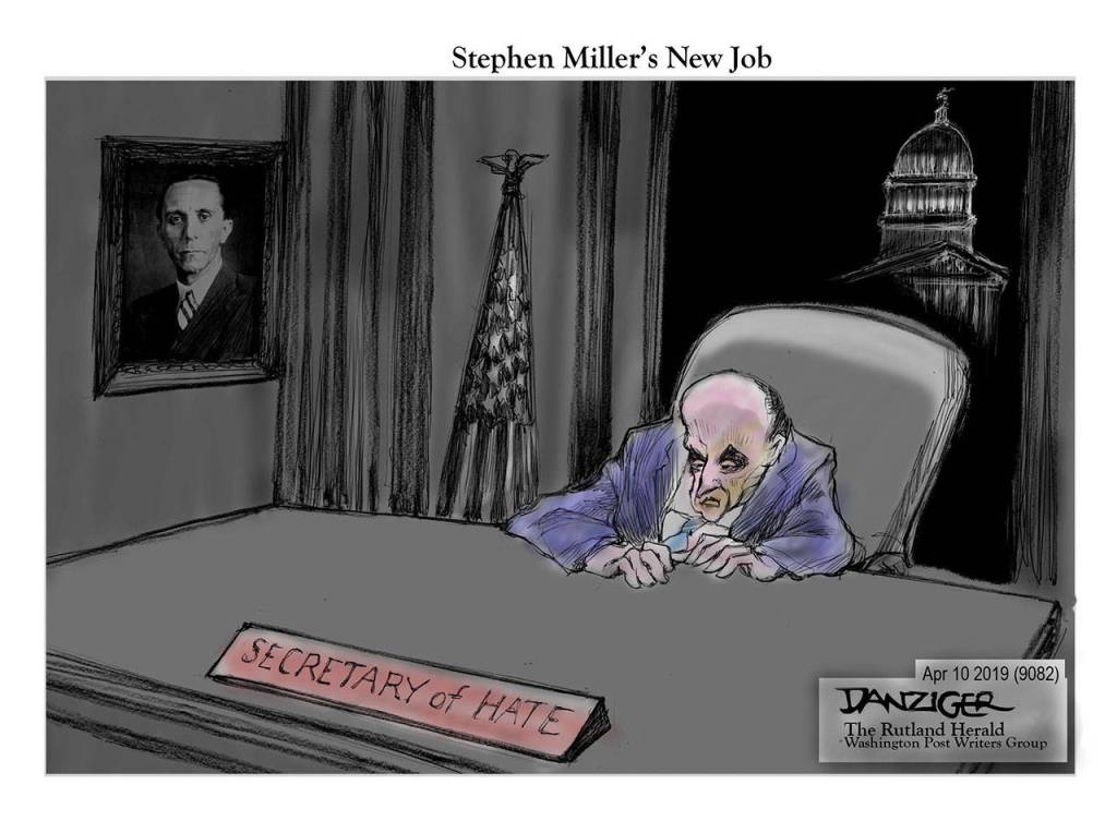 Editorial cartoons for Friday, April 12