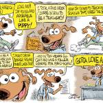 Editorial cartoons for Friday, April 12