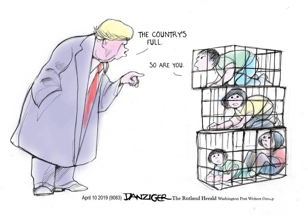 Editorial cartoons for Friday, April 12