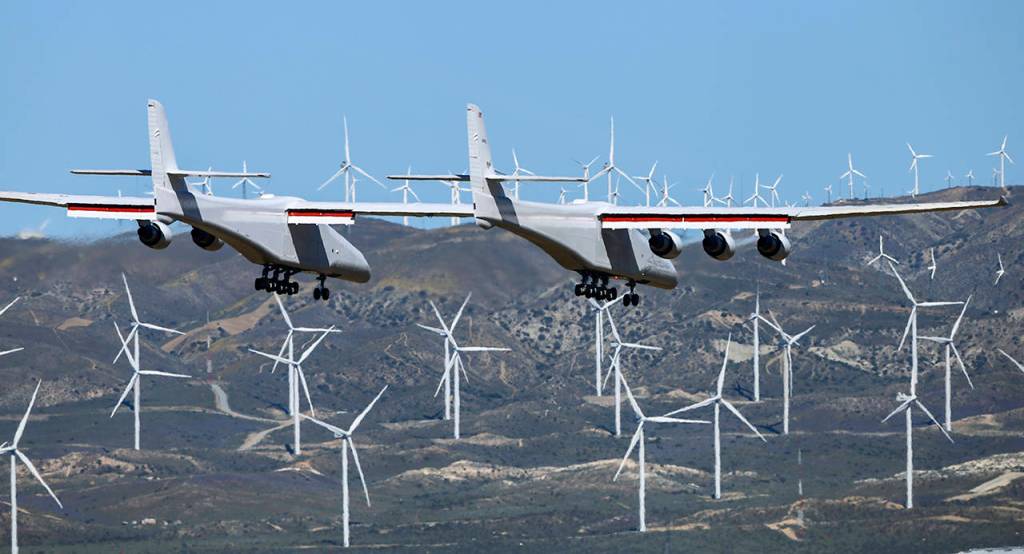 Founded by the late billionaire Paul G. Allen, Stratolaunch is vying to be a contender in the market for air-launching small satellites. (AP Photo/Matt Hartman)