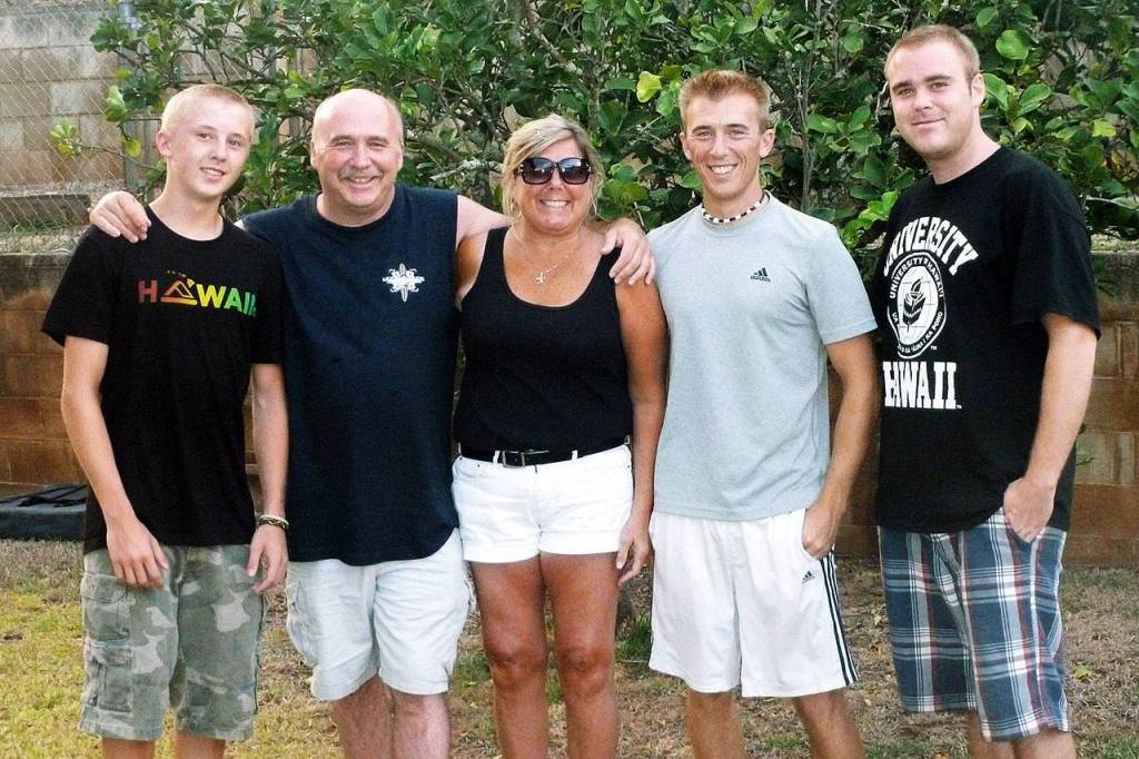 Bradley, Alan, Deanna, Nathaniel and Zachary Hogue. (Hogue family photo)