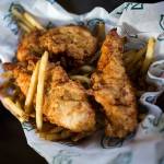 New to the ballpark this year are chicken strips and fries from Fats Chicken in Seattles Central Area. (Andy Bronson / The Herald)