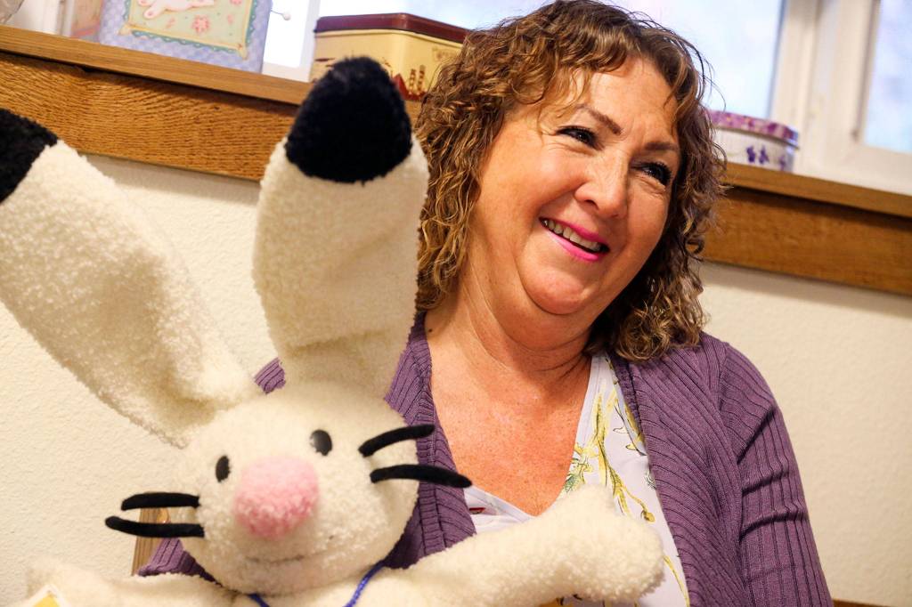 Cheryl Bryan began amassing her rabbit collection when she was growing up in Edmonds. (Kevin Clark / The Herald)