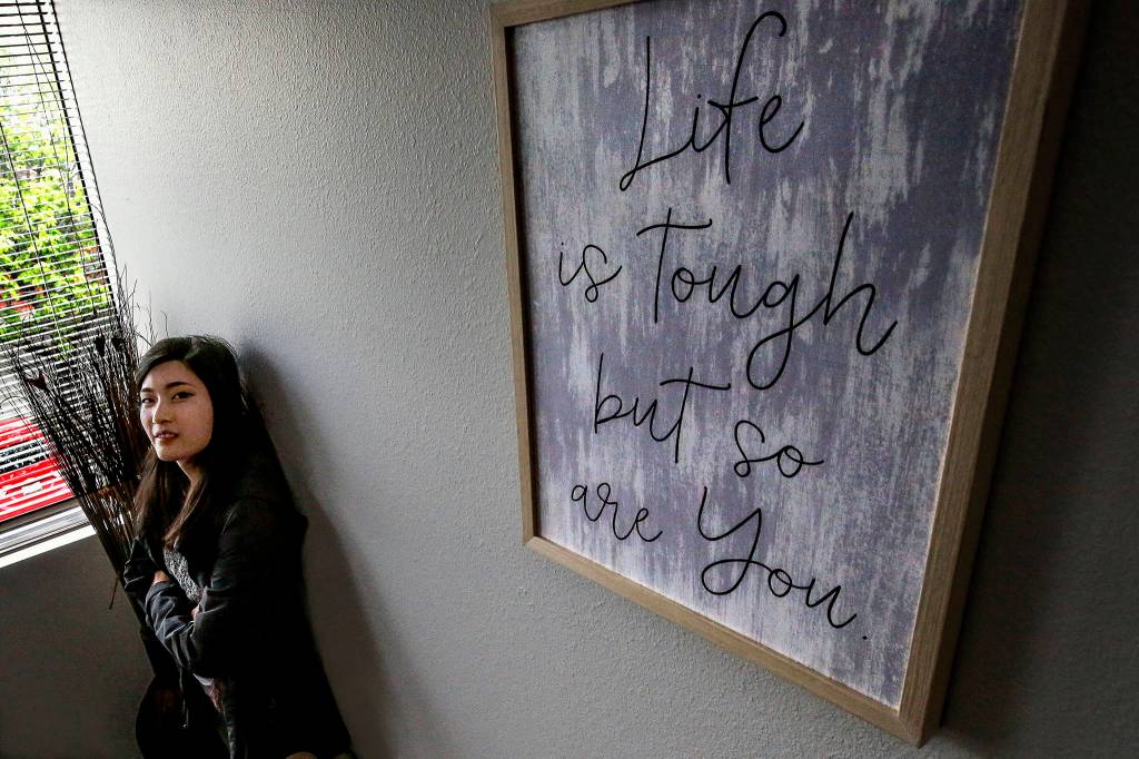 Gina Loh works as a prevention educator and in community outreach for Domestic Violence Services of Snohomish County. (Dan Bates / The Herald)