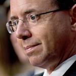 Rod Rosenstein, deputy attorney general, in Washington last Sept. 4. (Andrew Harrer / Bloomberg News)