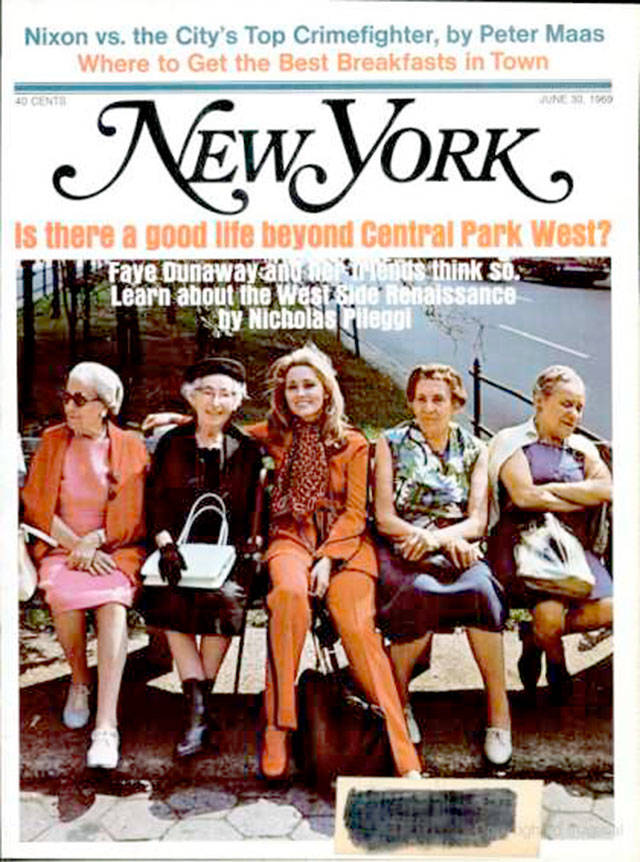 Florence Zinman, far right, was on the cover of a 1969 New York Magazine with Faye Dunaway.