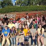 Everett High School Wind Ensemble and Jazz Band with their trophy. (Everett High School)