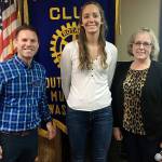 From left, Dan Leach, Elli Straume and Carrie Radcliff. (The South Everett-Mukilteo Rotary Club)