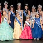 The 2019 Lake Stevens Miss Aquafest Pageant royalty. Back row, left to right: Lifetime Queen Ellie Behn, Lifetime Queen Hannah Krutsinger, Teen Queen Amberlynn Kiepe, Miss Ambassador Cassie Kunselman, Miss Aquafest Kayla Kalin, Lifetime Queen Natalia Lagunas, Junior Queen Natalie Trujillo, Community Service Queen Dakotah Richards, Junior Ambassador Isabeau Prettyman and Lifetime Queen Audrey Barlow. Front row, left to right: Petite Queen Isabelle Garrett, Petite Ambassador Claira Duncil, Tiny Queen Lilah Duncil, Tiny Ambassador Emma-Juliet Zavalza and Mistress of Ceremonies Janice Huxford. Not present: Teen Ambassador Eva Castleberry. (Submitted photo)