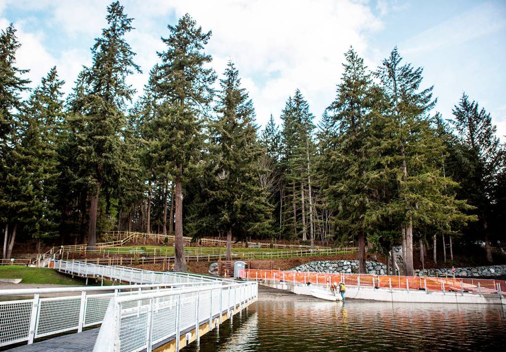Major renovations have been made to the swim, beach and boat-launch areas at Wenberg Park, seen here in December. (Olivia Vanni / Herald, file)