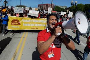 May Day marchers take to streets in Northwest