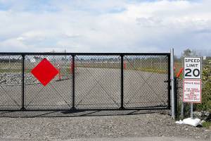 Riverfront Boulevard will eventually replace the gravel road, which is currently only open only to emergency vehicles. It is set to open to residents of the Riverfront townhomes very soon, according to the developer of the land the road runs through. (Lizz Giordano / The Herald)
