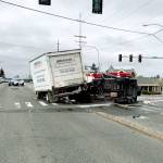 One person died in a crash Friday morning on Highway 99 north of Lynnwood. (Washington State Patrol)