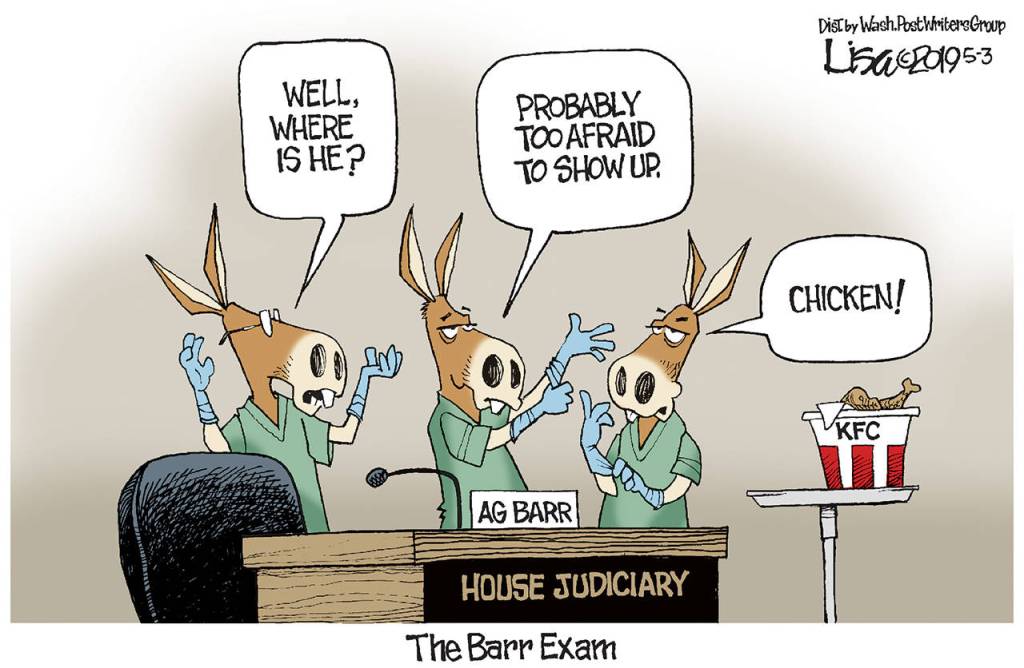 Editorial cartoons for Sunday, May 5