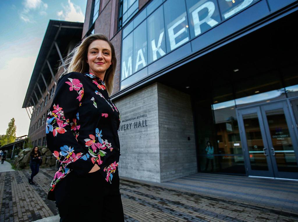 <a href="https://www.heraldnet.com/news/the-streets-to-law-school-uw-bothell-grad-one-of-husky-100/" target="_blank">Crystal Nelson</a> is a UW Bothell grad wholl soon attend Seattle University School of Law. A recovering addict, she dropped out of school after eighth grade and spent 17 years on the streets. (Dan Bates / The Herald)