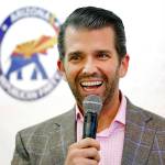 Donald Trump Jr. speaks at a campaign rally for U.S. Senate candidate Martha McSally in 2018, in Sun City, Arizona. (AP Photo/Matt York)