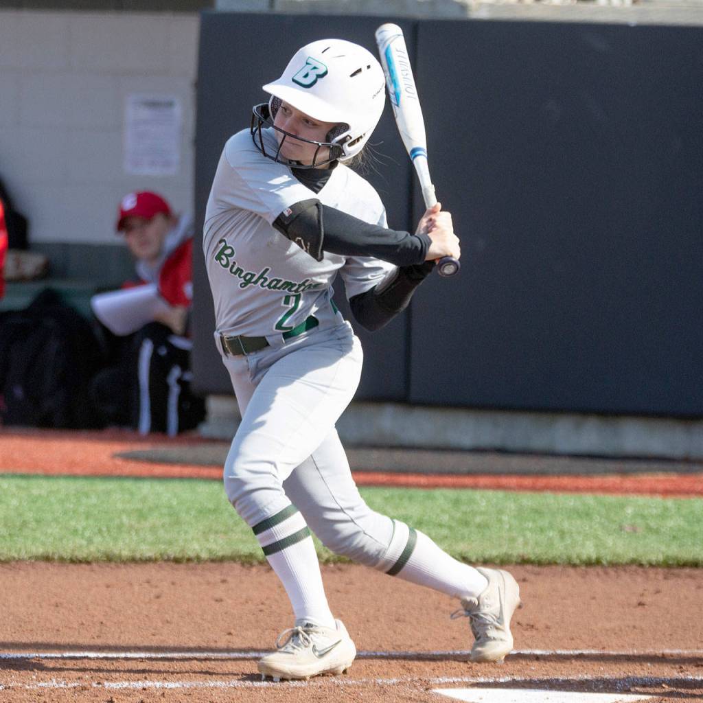 Binghamton outfielder and Marysville Pilchuck alum Chloe Morgan. (Binghamton University)