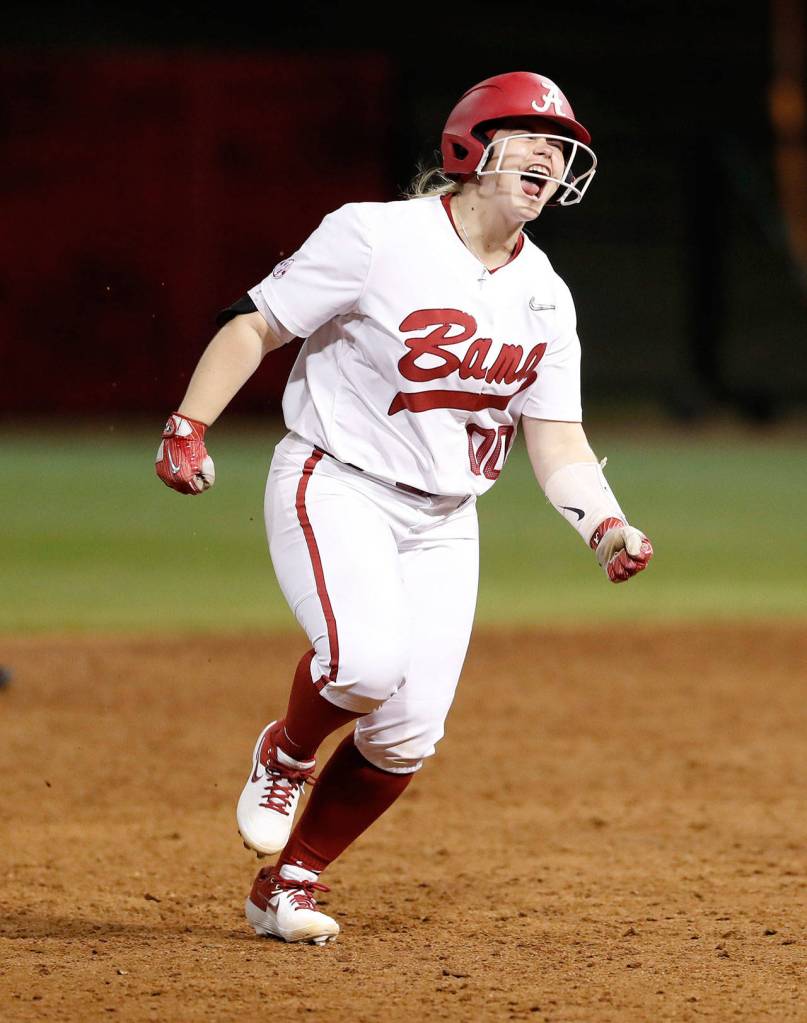 University of Alabama third baseman and Lynnwood alum Maddie Morgan. (Photo by Amelia B. Barton)