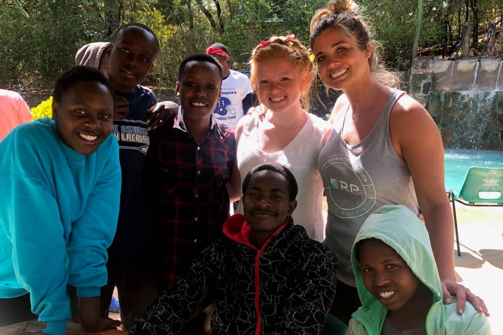 Brittani Boortz and her mother, Anna (right), were among 12 members of their church who traveled to Kenya and ran camps for the high school and middle school kids of Open Arms Village. (Photo by Anna Boortz)