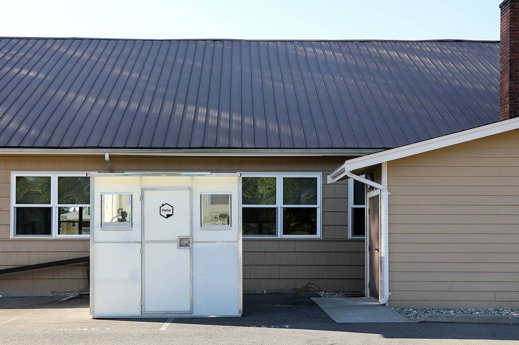 The demo unit was on church grounds for about a week. (Lizz Giordano / The Herald)