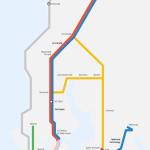 Light rail map from West Seattle to Paine Field. (Sound Transit)