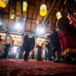 Members of the Nisqually Canoe Family perform Friday during a grand opening event for the renovated Paradise Inn at Mount Rainier National Park in Paradise. The Paradise Inn recently completed the second and final phase of a renovation project. (Joshua Bessex/The News Tribune via AP)