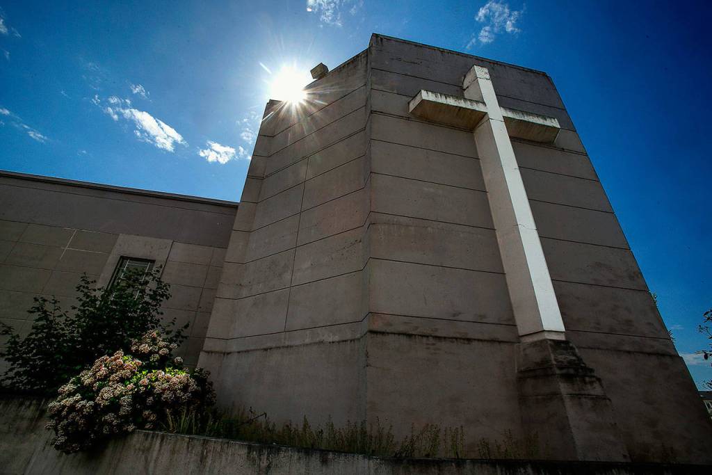 View Crest Abbey Mausoleum can be visited this Memorial Day weekend. From a distance, the Everett mausoleum may appear to be a church. (Dan Bates / The Herald)