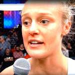 Miranda Granger is interviewed after her win at the Cage Fury Fighting Championships in Atlantic City, New Jersey, on Friday, Dec. 14, 2018. (CFFC video)