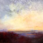 Red Sky in the Morning was inspired by views from artist C.A. Pierces home overlooking Lake Washington.