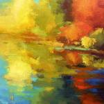 Scott Gellatly painted The Light of Land and Water with inspiration from wetlands near his home in Portland, Oregon.