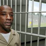 In this May 9 photo, Devon Laird poses for a photo in the Washington Correctional Center in Shelton. Laird is among a small group of inmates who are set to stay in Washington state prisons for life who were left out of the latest in a multi-year wave of reforms easing tough-on-crime three strikes laws around the U.S. (AP Photo/Ted S. Warren)