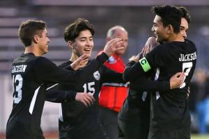The Jackson boys soccer team will make its first-ever state semifinal appearance Friday night when it faces Puyallup for a spot in Saturdays Class 4A state championship match. (Kevin Clark / The Herald)