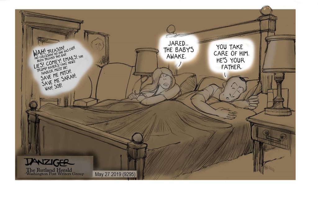 Editorial cartoons for Wednesday, May 29