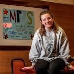 Marysville Pilchuck High Schools Macy Scallan, an aspiring teacher and cheerleader captain, is going to the University of Alabama this fall. (Dan Bates / The Herald)