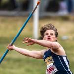 Everetts Cody Bennett throws the javelin during the second day of competition at the 4A/3A/2A State Track and Field Championships on at Mount Tahoma High School on May 23 in Tacoma. (Olivia Vanni / The Herald)