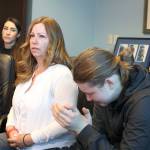 Jayni Peters, shown here with her 16-year-old son, Jack Peters, on Thursday at the Campiche Arnold law firm in Seattle, says her son, Nickolas Peters, didnt deserve to be killed. ( Zachariah Bryan / The Herald)