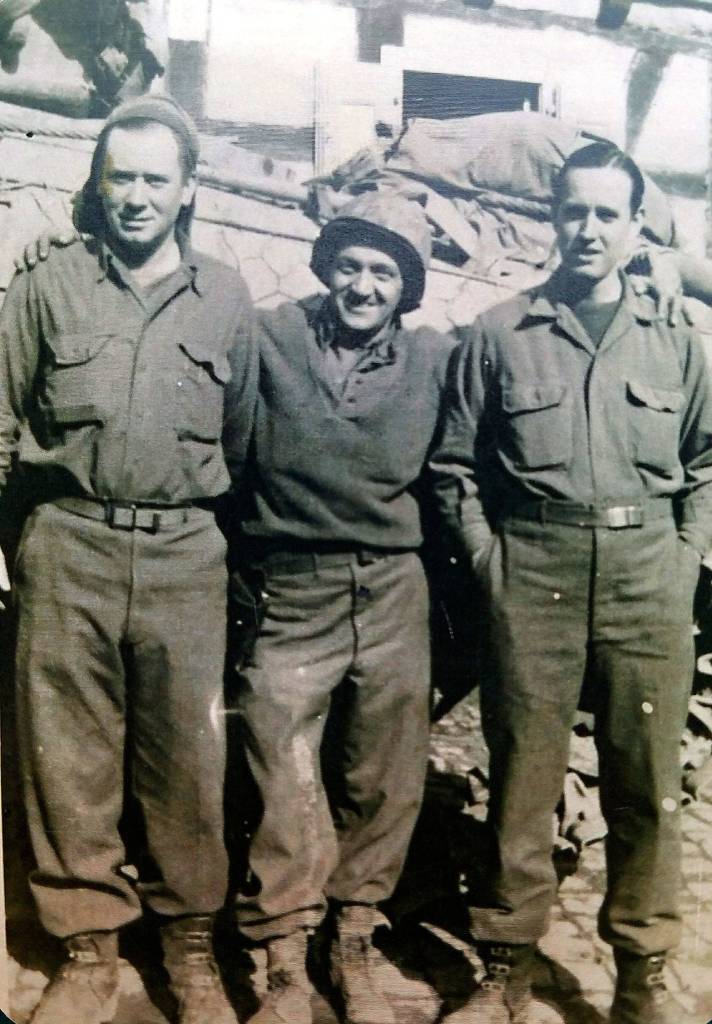 We just stopped and got cleaned up, and then took this picture somewhere in Germany, wrote K.V. Williams, pictured on the right. (Family photo)