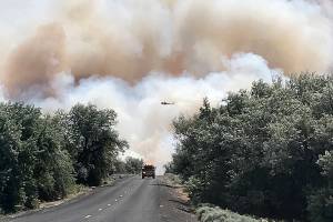 Fire burns 3,000 acres in Grant County, forcing evacuations