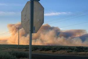 Wildland fire in Grant County grows to 28 square miles