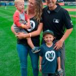 Tripp Gibson spends 250 days a year on the road, but during a recent Twins-Mariners series in Seattle, he was able to spend time with his wife, Danna, and their two sons.