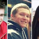 A wrongful death lawsuit is seeking damages from the parents of Allen Ivanov, who killed (L-R) Jordan Ebner, Jacob Long and Anna Bui.