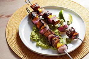 These mango-and-pork skewers are worthy of a Father’s Day feast