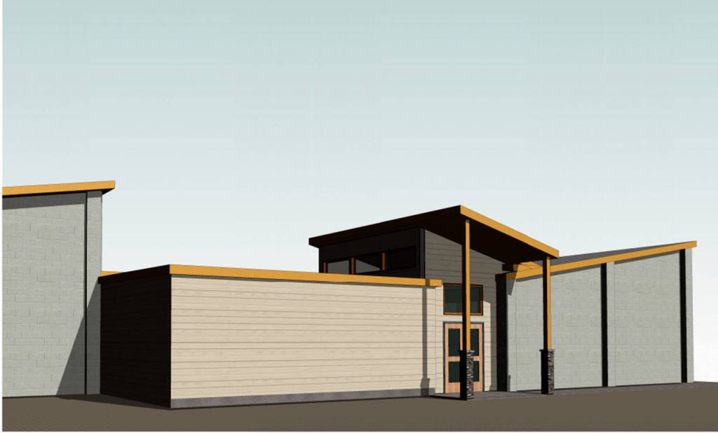 Architect rendering of the Index school remodel.