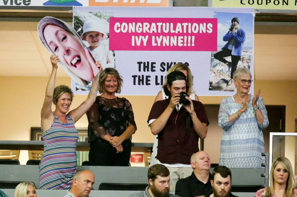 Scenes from the graduation of Marysville-Pilchuck High Schools Class of 2019 Wednesday afternoon at Angel of the Winds Arena in Everett on June 12, 2019. (Kevin Clark / The Herald)
