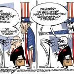 Editorial cartoons for Friday, June 14