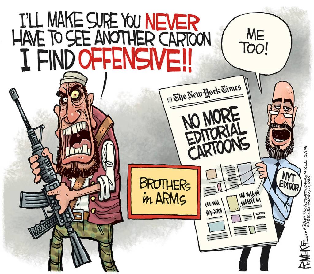 Editorial cartoons for Friday, June 14