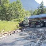 No one injured in Oso crash involving lumber and fuel trucks