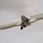 An American Airlines Airbus A321 takes off from Fort Lauderdale–Hollywood International Airport in Fort Lauderdale, Florida. (AP Photo/Wilfredo Lee)