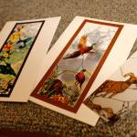 DeShongs artistic work included stained glass windows, three of which are pictured here. (Maria Matson / Whidbey News-Times)