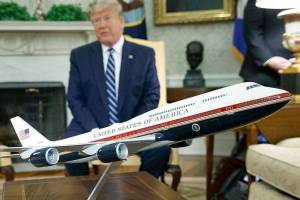 Decidedly not camouflaged: ‘This is the new Air Force One’
